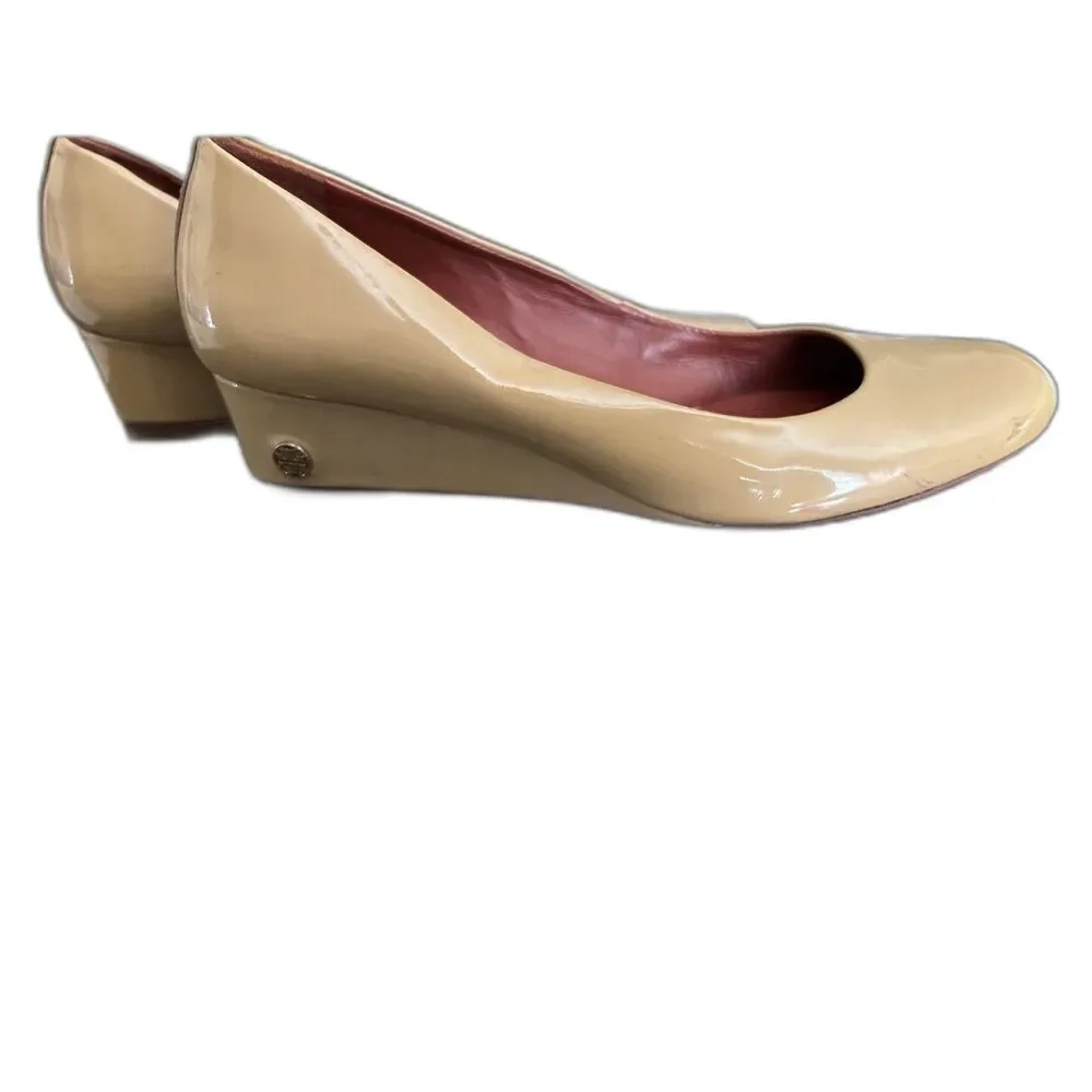 Tory Burch Patent Leather Wedges - Size 8.5